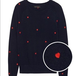 Banana Republic Heart Sweater, Size S